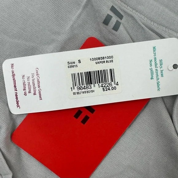 Tommy John Second Skin Self Waistband Boyshorts Small Vapor Blue.  3 Pair. - Picture 2 of 4